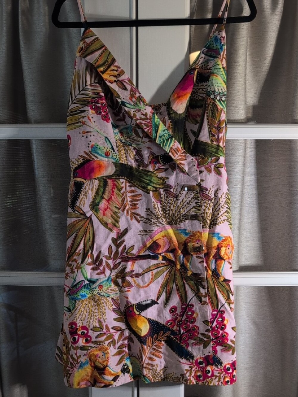 Farm Rio Into The Jungle Linen Blend Mini Dress - Picture 8 of 14